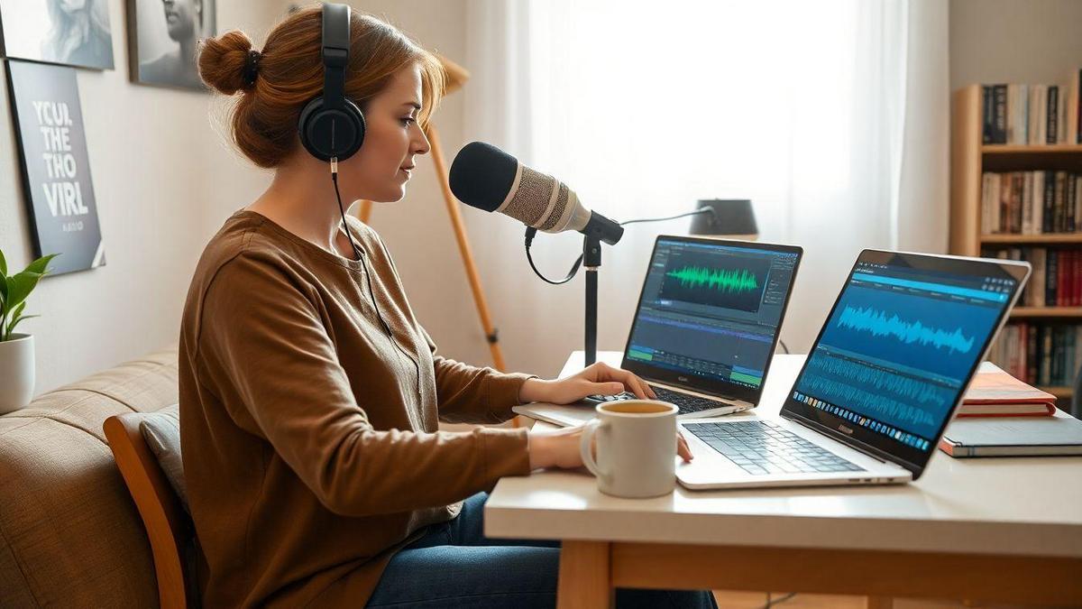 Trabalho Remoto com Edição de Podcasts